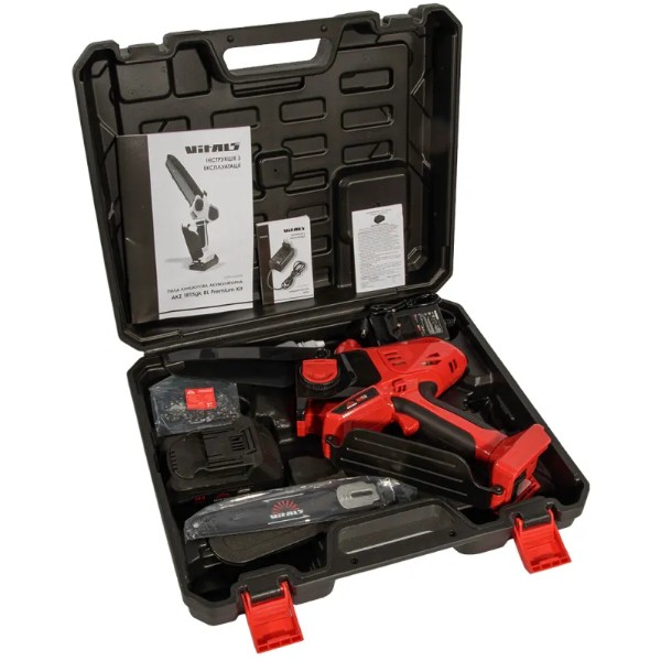 Фото - Ланцюгова пила акумуляторна VITALS AKZ 1815gk BL Premium Kit